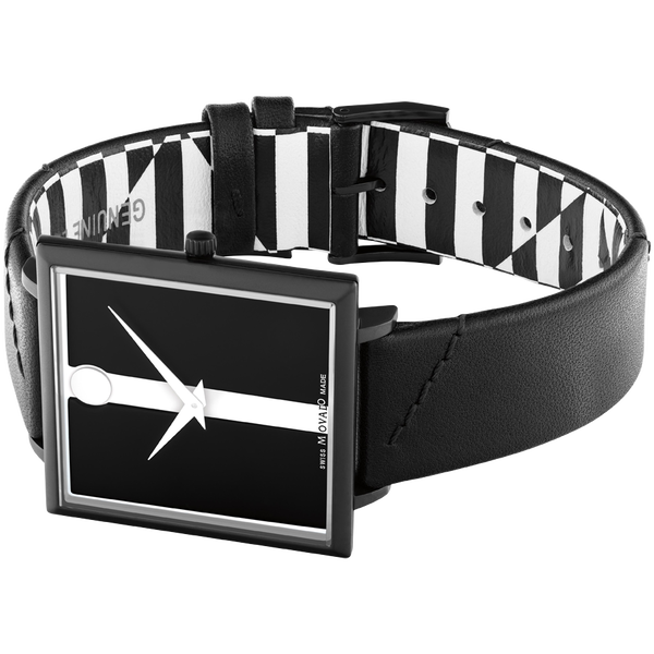 dong ho Carmen Herrera X Movado black white